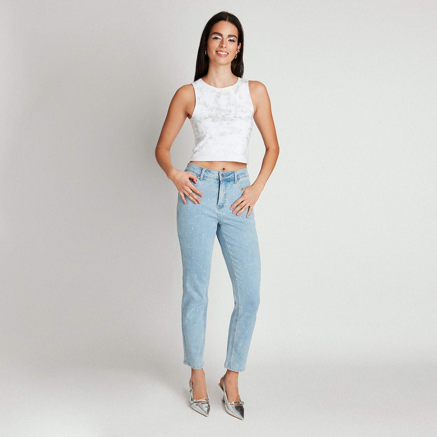 Jeans Celeste Pierna Recta