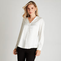 Blusa Blanca Cuello V