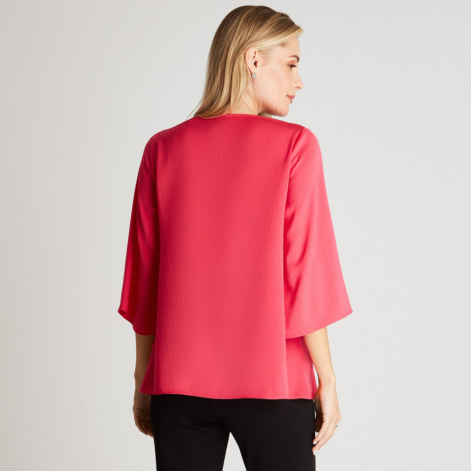 Blusa Fucsia Manga 3,4