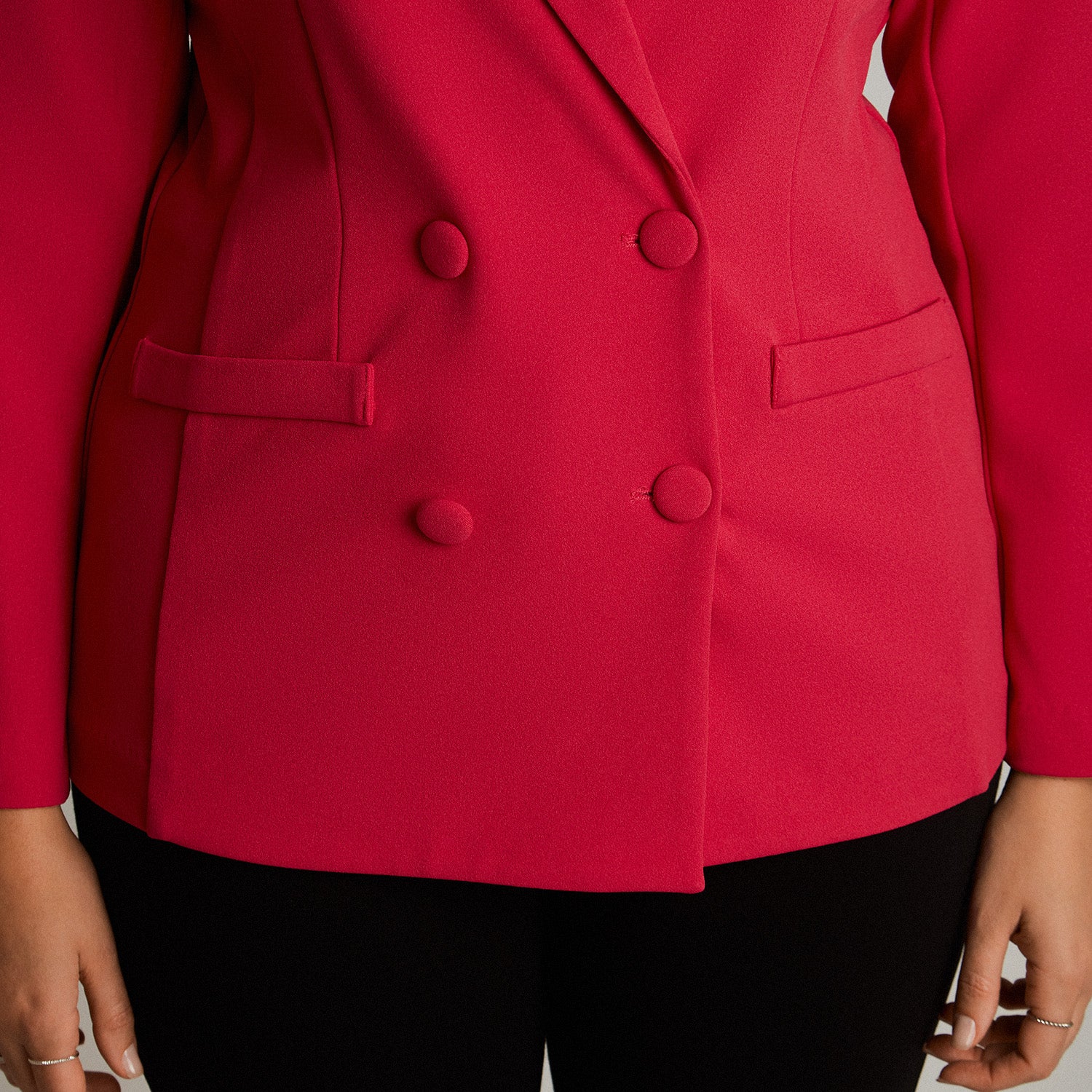 Blazer Manga Larga Fucsia