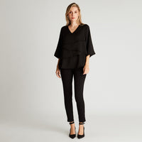 Blusa Negra Manga 3,4