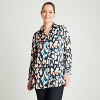 Blusa Arena Manga Larga Cuello Camisero