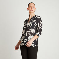Blusa Negro Tipo Blusón Abotonado - Lorenzo di Pontti
