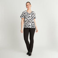 Blusa Crudo Manga Corta Cuello - Lorenzo di Pontti