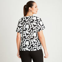 Blusa Crudo Manga Corta Cuello - Lorenzo di Pontti