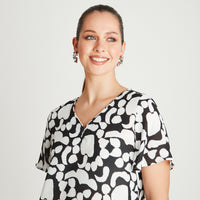 Blusa Crudo Manga Corta Cuello - Lorenzo di Pontti