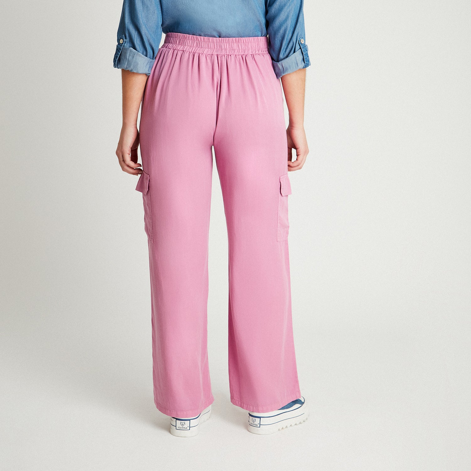 Pantalón Sport Lila Palazzo