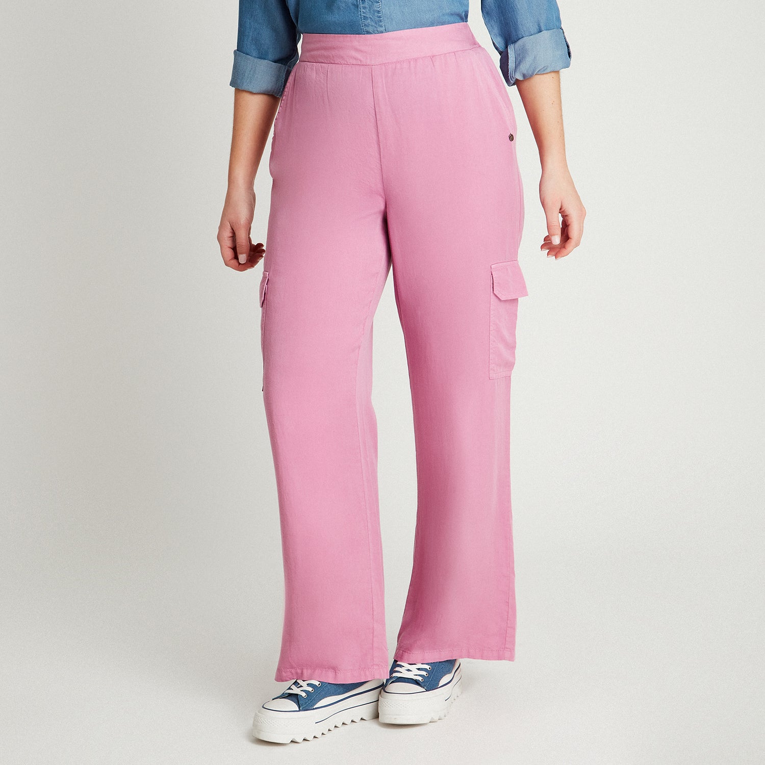 Pantalón Sport Lila Palazzo