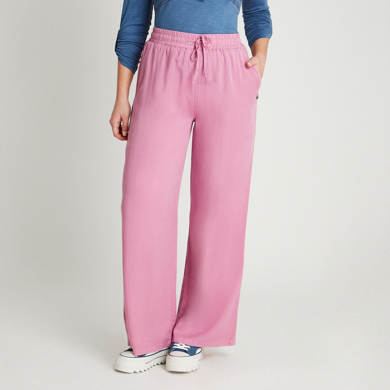 Pantalón Lyocell Lila Palazzo