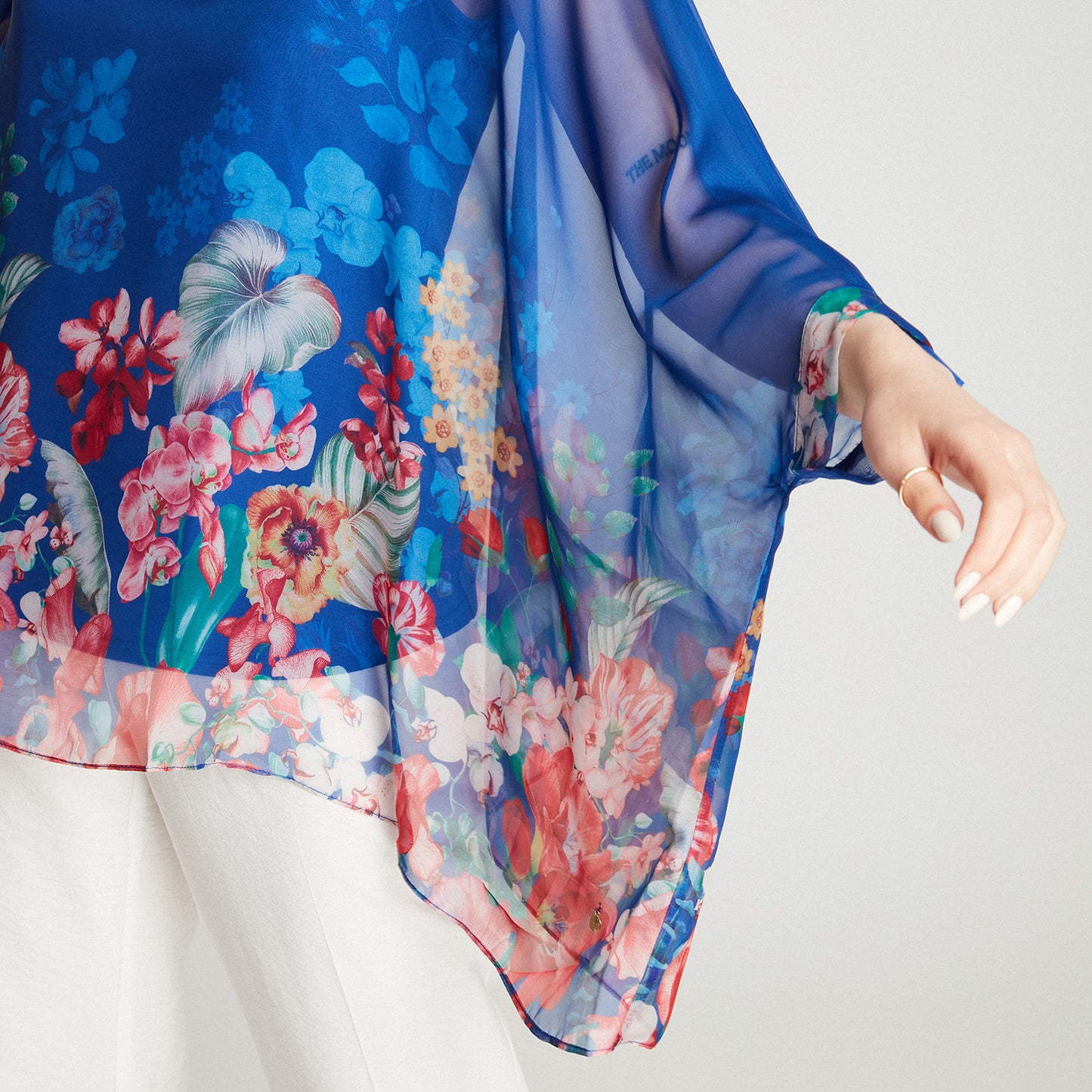 Túnica Azulino Manga Corta Estampado