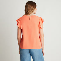 Blusa Naranja Naranjo Manga Corta - Lorenzo di Pontti