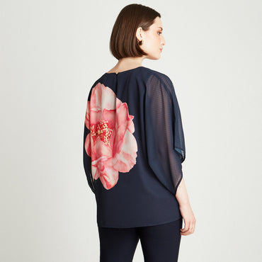 Túnica Azul Manga Corta