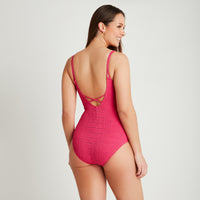 Traje Magenta Baño 1 Pieza - Lorenzo di Pontti