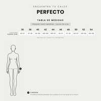 Tabla de tallas · Jeans Skynny Push Up Control De Abdomen Negro