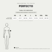 Tabla de tallas · Polera Negra Manga Corta con Lazo Lateral